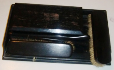 M340M Super Victorian Brush set with Glove stretchers in Ebony